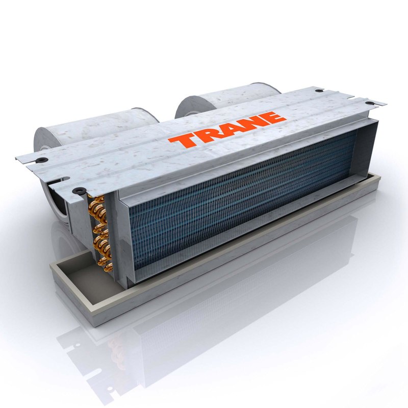 fan coil trane 3d model